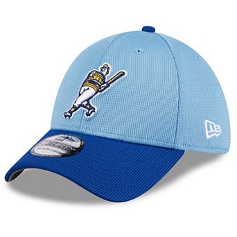 Men's New Era Light Blue Milwaukee Brewers 2024 Batting Practice 39THIRTY Flex Hat