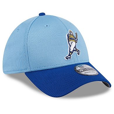 Men's New Era Light Blue Milwaukee Brewers 2024 Batting Practice 39THIRTY Flex Hat