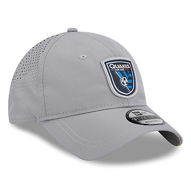 Men's New Era Gray San Jose Earthquakes Active 9TWENTY Adjustable Hat