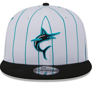 Men's New Era White Miami Marlins 2024 Batting Practice 9FIFTY Snapback Hat