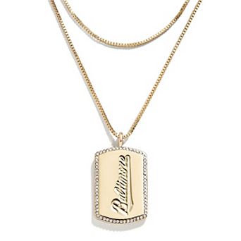 WEAR by Erin Andrews x Baublebar Baltimore Orioles Dog Tag Necklace