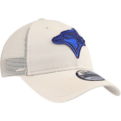 Men's New Era Stone Toronto Blue Jays Game Day 9TWENTY Adjustable Trucker Hat