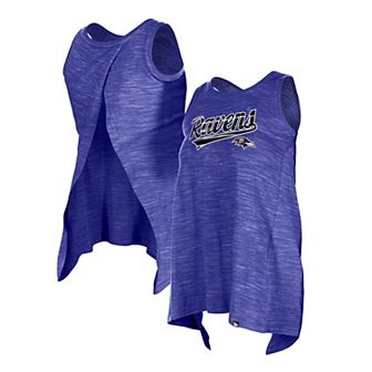 Women's New Era Purple Baltimore Ravens Space Dye Active Tank Top