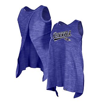 Women's New Era Purple Baltimore Ravens Space Dye Active Tank Top