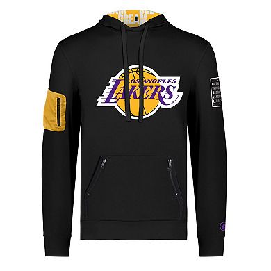 Unisex FISLL x Black History Collection Black Los Angeles Lakers Pullover Hoodie