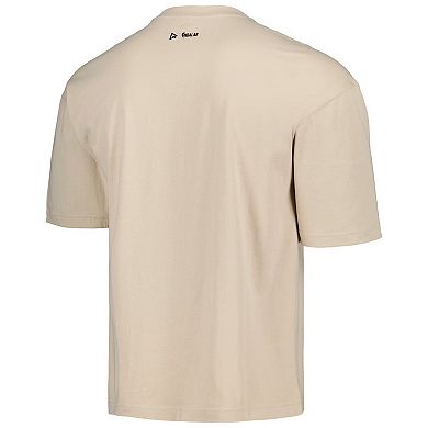 Unisex Qore Cream Atlanta Hawks Oversized Game Day Cozy Half Sleeve T-Shirt