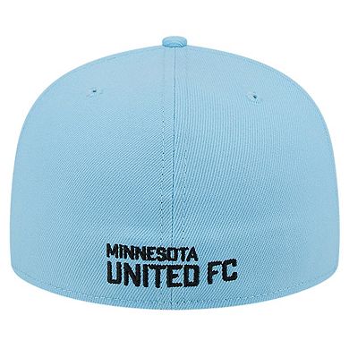 Men's New Era White/Light Blue Minnesota United FC 2024 Kick Off Collection 59FIFTY Fitted Hat