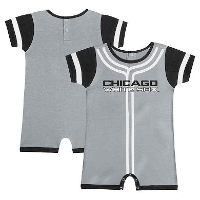 Infant Gray Chicago White Sox Fast Pitch Romper