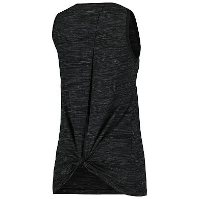 Women's New Era Black Pittsburgh Steelers Space Dye Active Tank Top