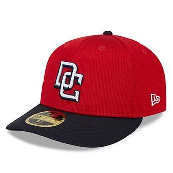 Men's New Era Red Washington Nationals 2024 Batting Practice Low Profile 59FIFTY Fitted Hat
