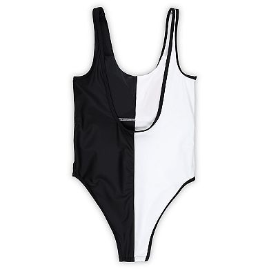 Women's G-III 4Her by Carl Banks Black/White Pittsburgh Steelers Last Stand One-Piece Swimsuit