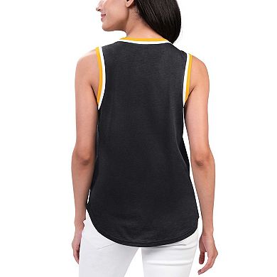 Women's G-III 4Her by Carl Banks Black Boston Bruins Strategy Tank Top