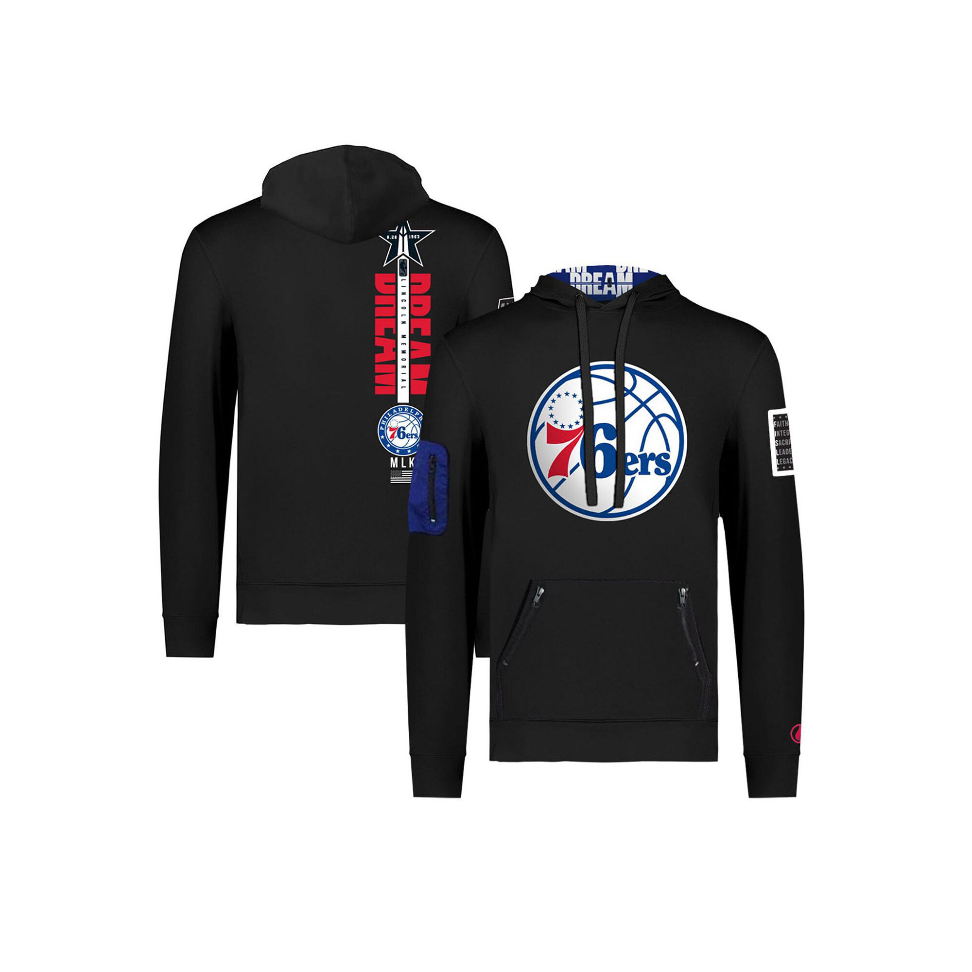Unisex FISLL x Black History Collection  Black Philadelphia 76ers Pullover 