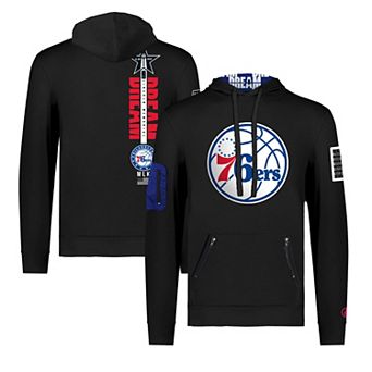 Unisex FISLL x Black History Collection Black Philadelphia 76ers Pullover Hoodie