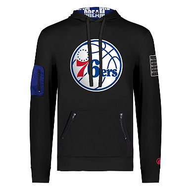 Unisex FISLL x Black History Collection Black Philadelphia 76ers Pullover Hoodie