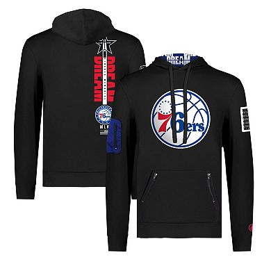 Unisex FISLL x Black History Collection Black Philadelphia 76ers Pullover Hoodie