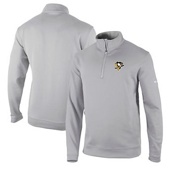 Men's Columbia Gray Pittsburgh Penguins Wickham Hills Omni-Wick Quarter-Zip Jacket