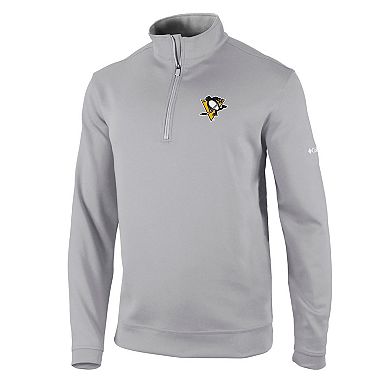 Men's Columbia Gray Pittsburgh Penguins Wickham Hills Omni-Wick Quarter-Zip Jacket