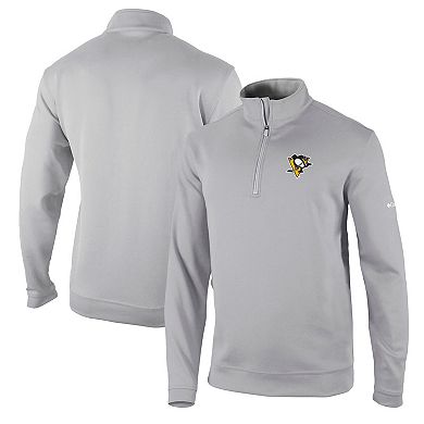Men's Columbia Gray Pittsburgh Penguins Wickham Hills Omni-Wick Quarter-Zip Jacket