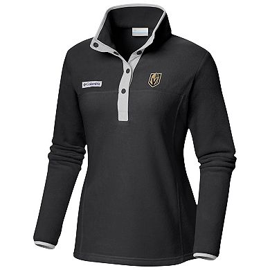 Women's Columbia Black Vegas Golden Knights Benton Springs Half-Snap Jacket