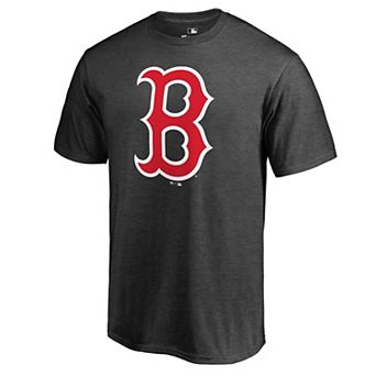 Men's Fanatics Branded Heathered Charcoal Boston Red Sox Primary Logo T-Shirt