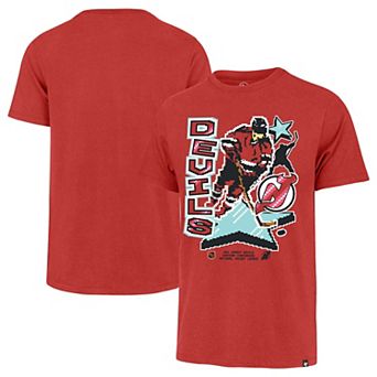 Men's '47 Red New Jersey Devils Lamp Lighter Franklin T-Shirt