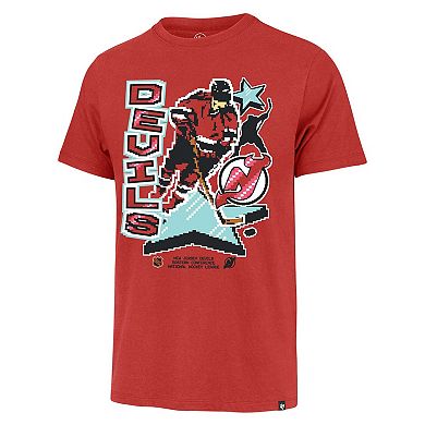 Men's '47 Red New Jersey Devils Lamp Lighter Franklin T-Shirt
