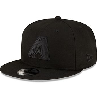 Men's New Era Arizona Diamondbacks Black On Black 9FIFTY Snapback Adjustable Hat