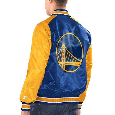 Men's Starter Royal/Gold Golden State Warriors Renegade Satin Full