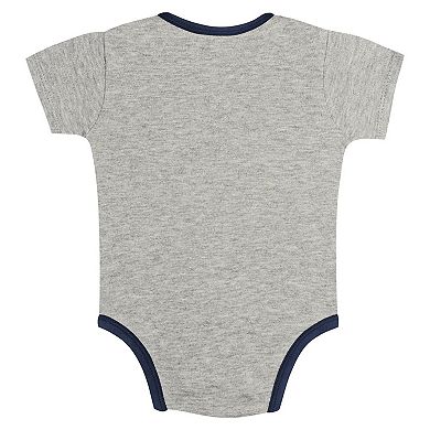 Newborn & Infant Gray/White Minnesota Twins Two-Pack Play Ball Bodysuit Set
