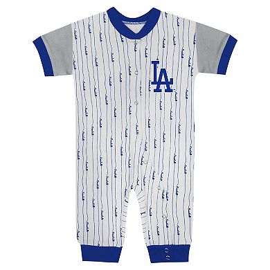 Infant Fanatics Branded White Los Angeles Dodgers Logo Best Series Full-Snap Jumper