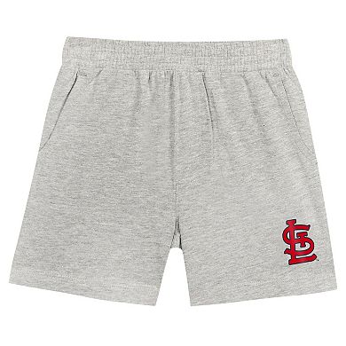 Toddler Fanatics Branded Red/Gray St. Louis Cardinals Bases Loaded T-Shirt & Shorts Set