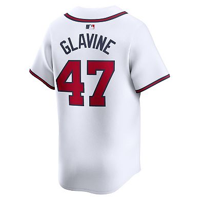 Men's Nike Tom Glavine White Atlanta Braves Home Limited Player Jersey