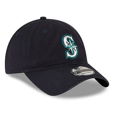 Men's New Era Navy Seattle Mariners Logo Replica Core Classic 9TWENTY Adjustable Hat