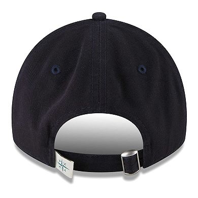 Men's New Era Navy Seattle Mariners Logo Replica Core Classic 9TWENTY Adjustable Hat
