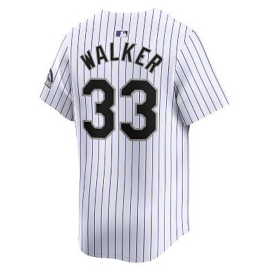 Men's Nike Larry Walker White Colorado Rockies Home Limited Player Jersey