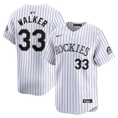 Men's Nike Larry Walker White Colorado Rockies Home Limited Player Jersey