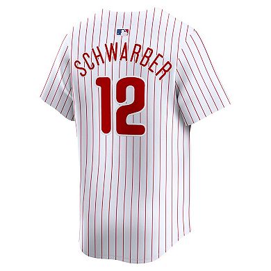 Men's Nike Kyle Schwarber White Philadelphia Phillies Home Limited Player Jersey
