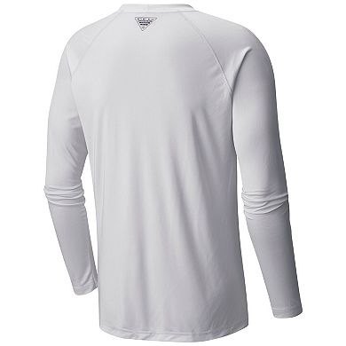 Men's Columbia White Buffalo Sabres Terminal Tackle Omni-Shade Raglan Long Sleeve T-Shirt