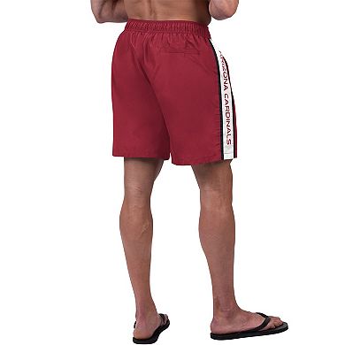 Men's G-III Sports by Carl Banks Cardinal Arizona Cardinals Streamline Volley Swim Shorts