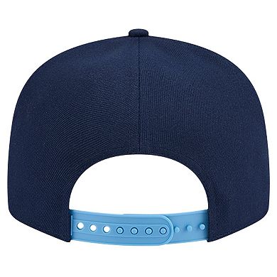 Men's New Era White/Light Blue Memphis Grizzlies Throwback Gradient Tech Font 9FIFTY Snapback Hat