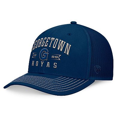 Men's Top of the World Navy Georgetown Hoyas Carson Trucker Adjustable Hat