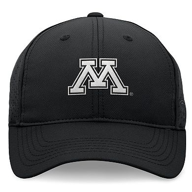 Men's Top of the World Black Minnesota Golden Gophers Liquesce Trucker Adjustable Hat