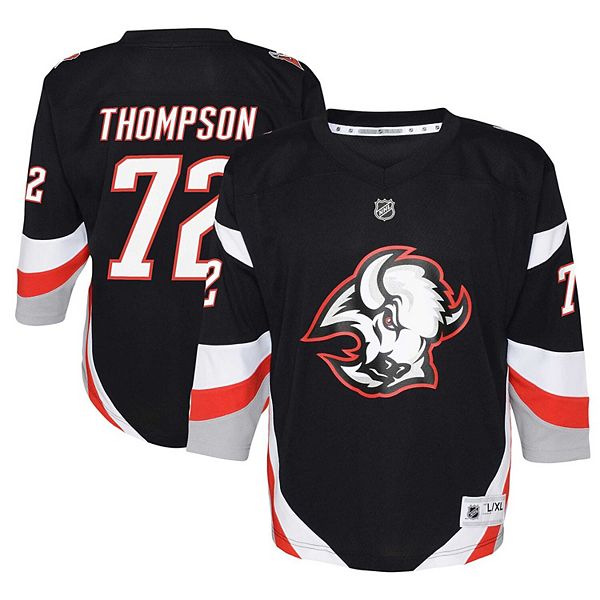 Youth Tage Thompson Black Buffalo Sabres Alternate Replica Player Jersey