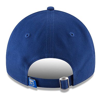 Women's New Era Royal Kansas City Royals Team Logo Core Classic 9TWENTY Adjustable Hat