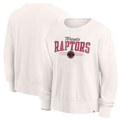 Women's Fanatics Branded Cream Toronto Raptors Close the Game Pullover Sweatshirt