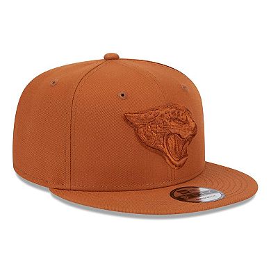 Men's New Era Brown Jacksonville Jaguars Color Pack 9FIFTY Snapback Hat