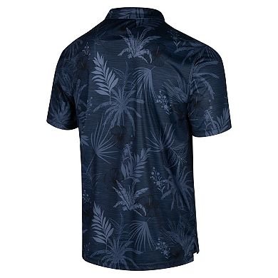 Men's Colosseum Navy West Virginia Mountaineers Big & Tall Palms Polo