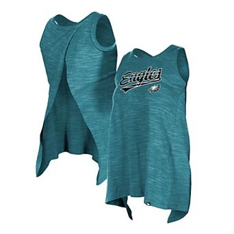 Women's New Era Midnight Green Philadelphia Eagles Space Dye Active Tank Top