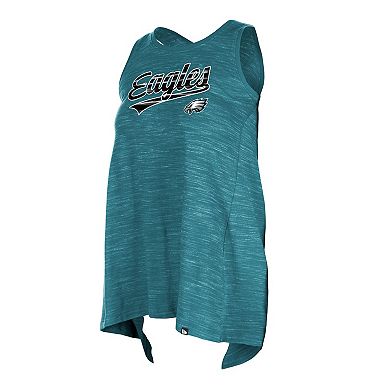 Women's New Era Midnight Green Philadelphia Eagles Space Dye Active Tank Top